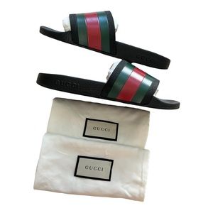 Gucci Rubber Slide Sandal, Size 11